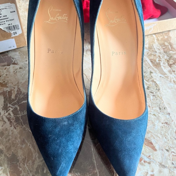 Cobalt Christian Louboutin Heels - Picture 1 of 16